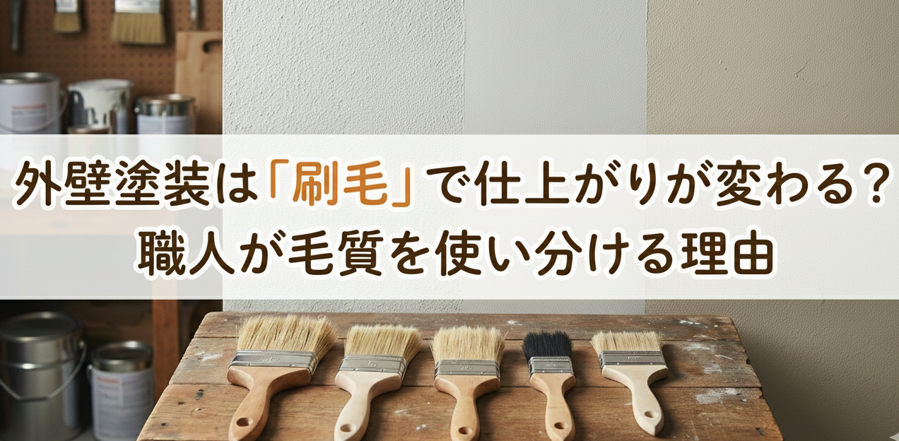 新潟市の外壁塗装は「刷毛」で決まる！職人が毛質にこだわる理由